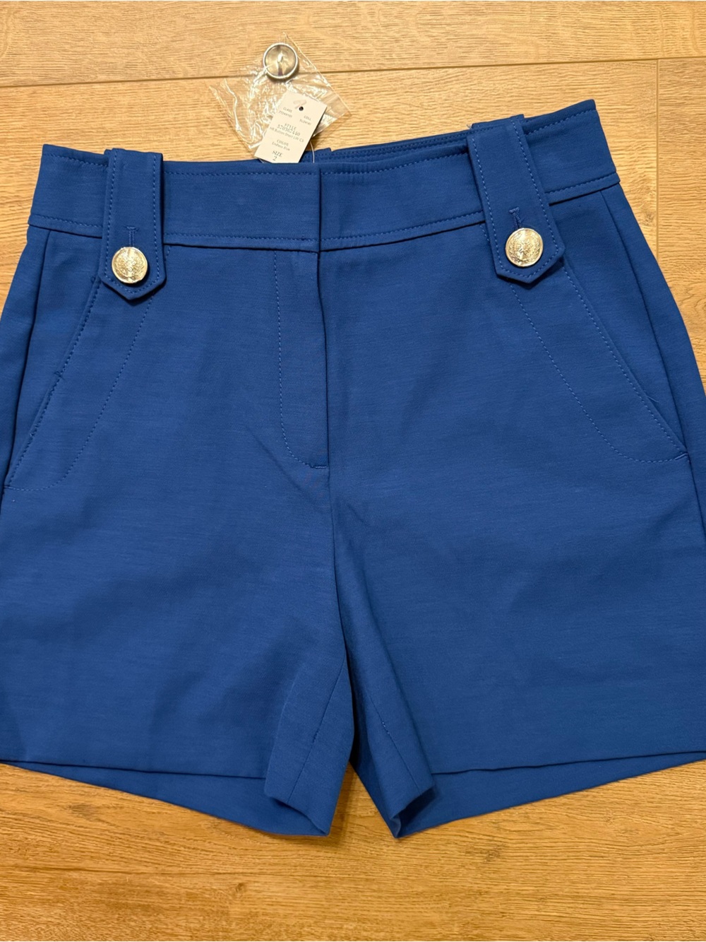 NWT White House Black Market WHBM Women’s High-Rise Short, Endless Blue, Sz. S